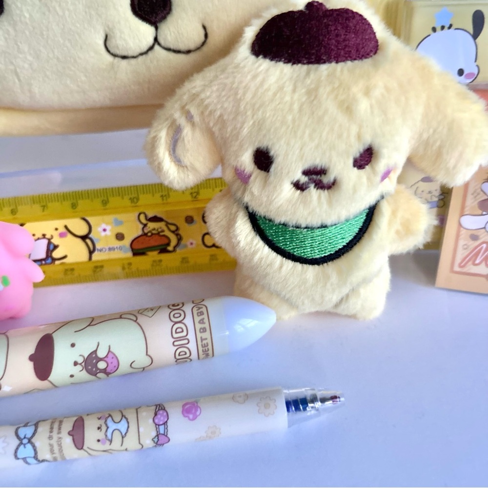 💛(POM352) Pompompurin Adorable 13-Piece Pencil Case Mini Fun Bundle! - Picture 3 of 9